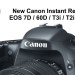 New Canon Instant Rebates!