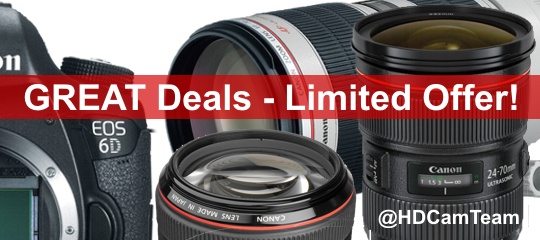 GREAT DEALS on Canon Gear