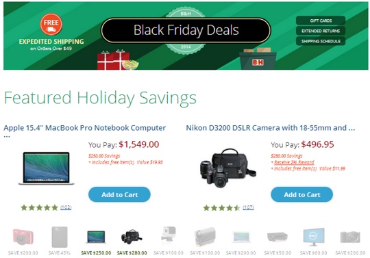 Black Friday - Photography and Electronics