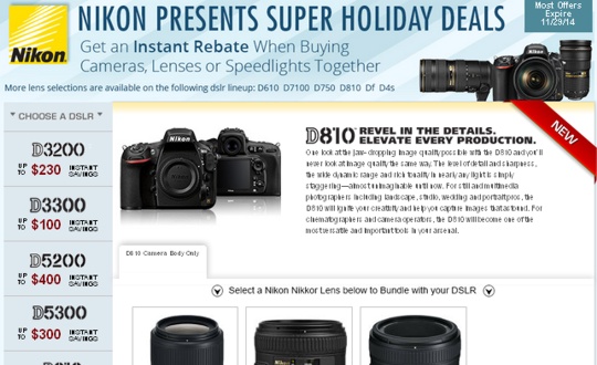 Nikon Deals - Black Friday 2014